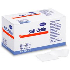 Soft-Zellin - Спиртовые тампоны (нестерильные): 60 х 30 мм; 100 шт.